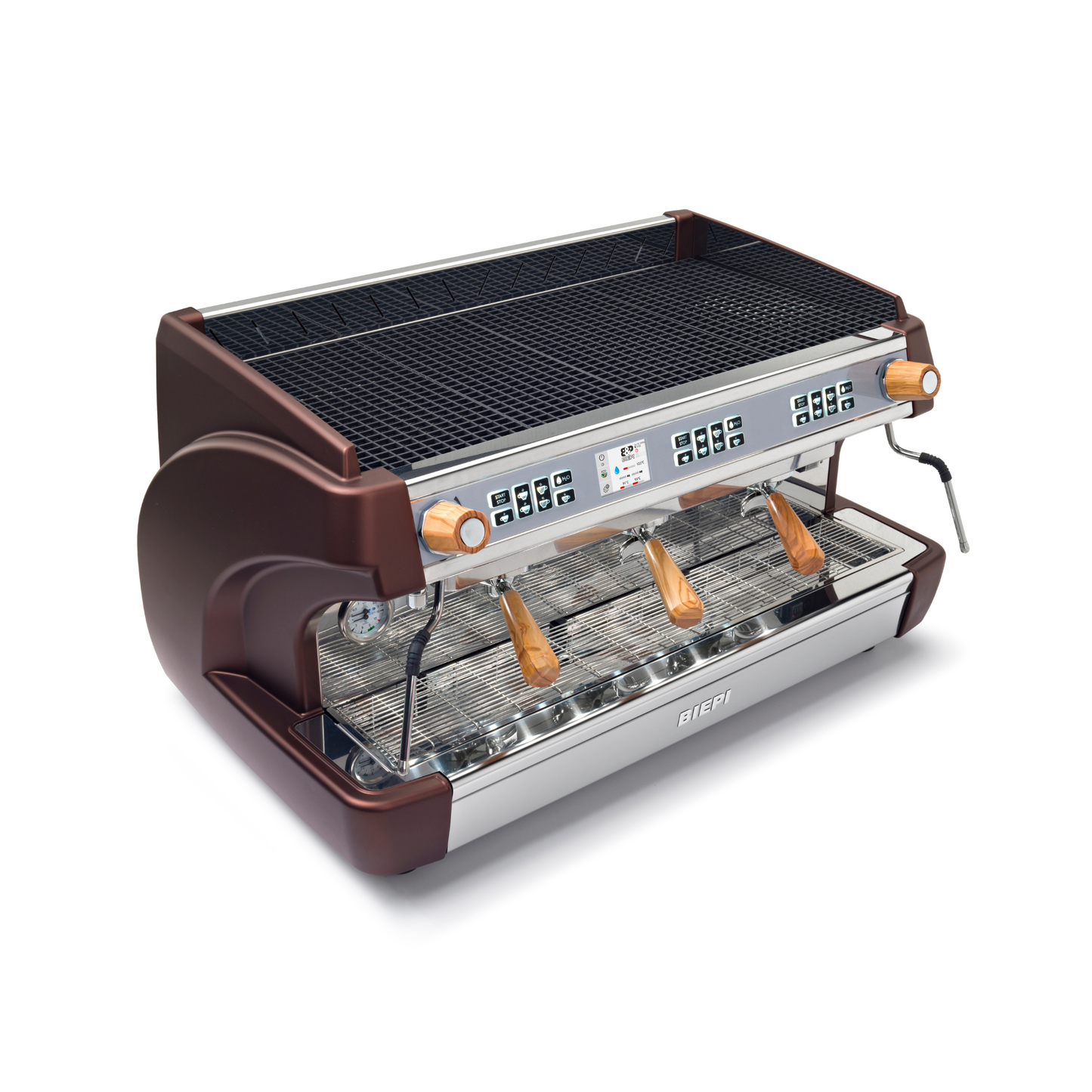 Biepi MC-1 Barista PRO Espresso Machine 3 Group Olive Wood