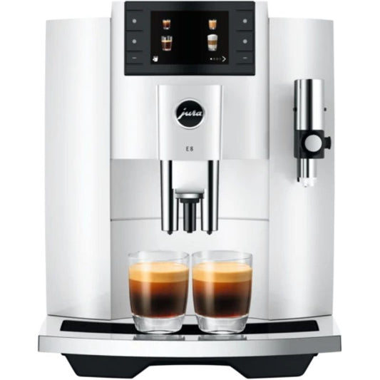 JURA E8 INTC Coffee Machine Piano White 15662